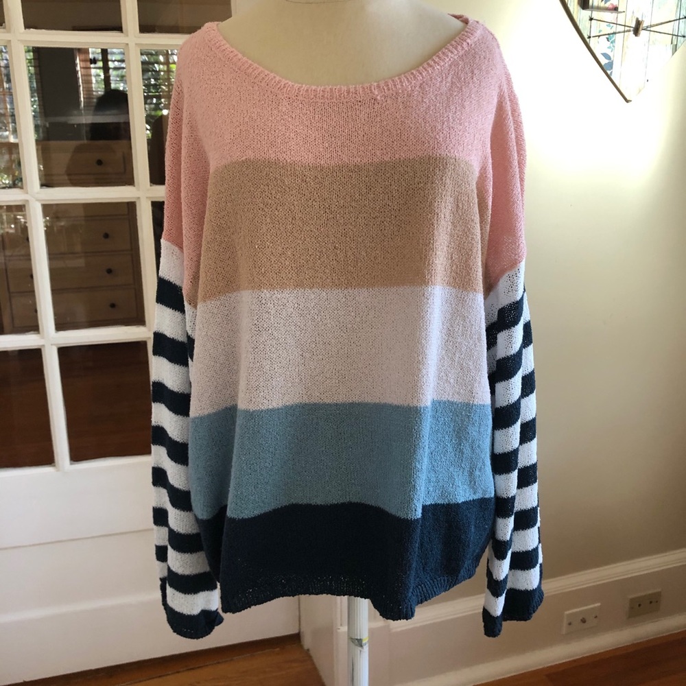 Casual Obsession Striped Sweater Medium